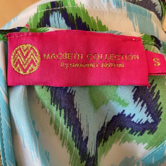 Macbeth Collection Green & Blue Geometric Tank - Picture 6 of 8